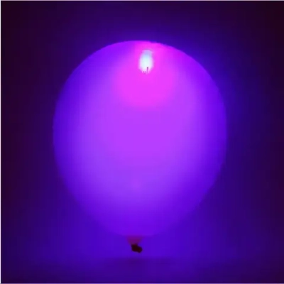 Воздушные шары 5 шт, 10»/25см Светящиеся, красный