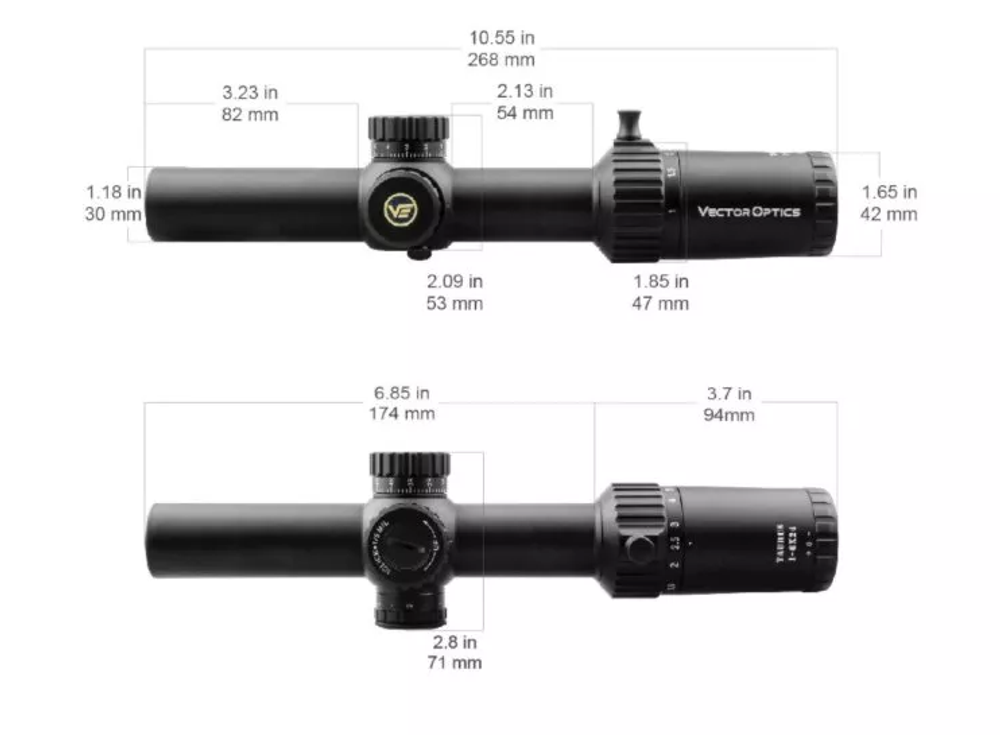 Прицел Taurus 1-6x24 FFP, VectorOptics