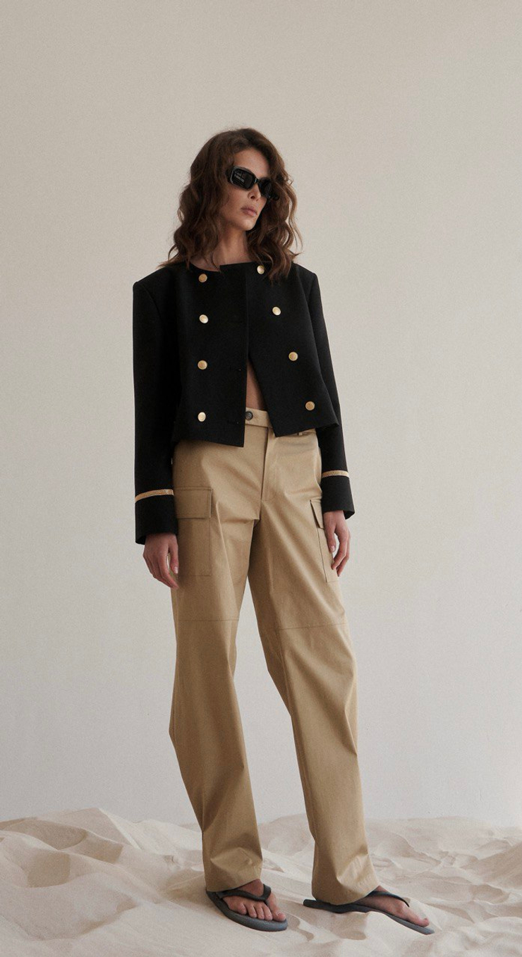 Жакет Assole Укорочённый  с Деталями на Рукавах