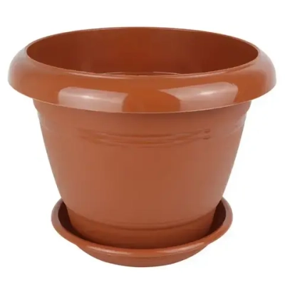 Горшок Фестона, D22, 3,3 л, терракот с поддоном