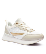 Кожаные кроссовки Tommy Hilfiger - бежевый(FW0FW08248)