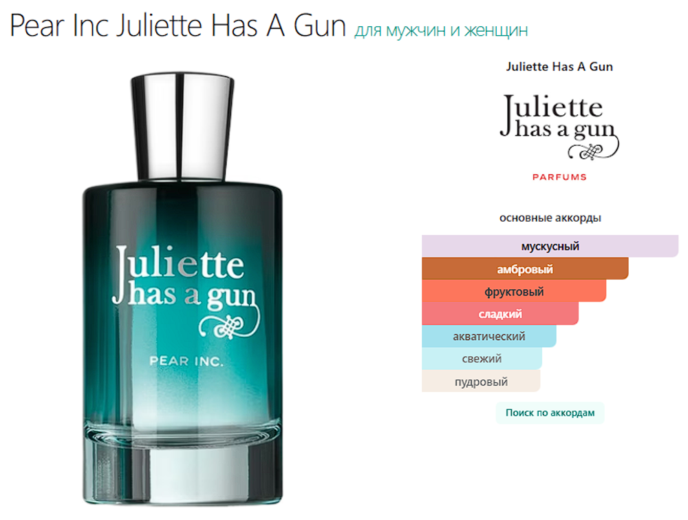 Pear Inc Juliette Has A Gun 100ml (duty free парфюмерия)