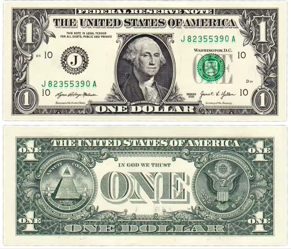 США 1 доллар 2021 Канзас aUNC