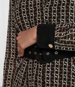 Шелковое платье с ремешком Liu Jo - черный(CF3299 T3598)