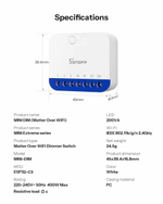 WiFi(Matter) димер SONOFF MINI-DIM