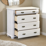 Комод Сюзанна 91х42х85 см, из массива сосны с 4-мя ящиками