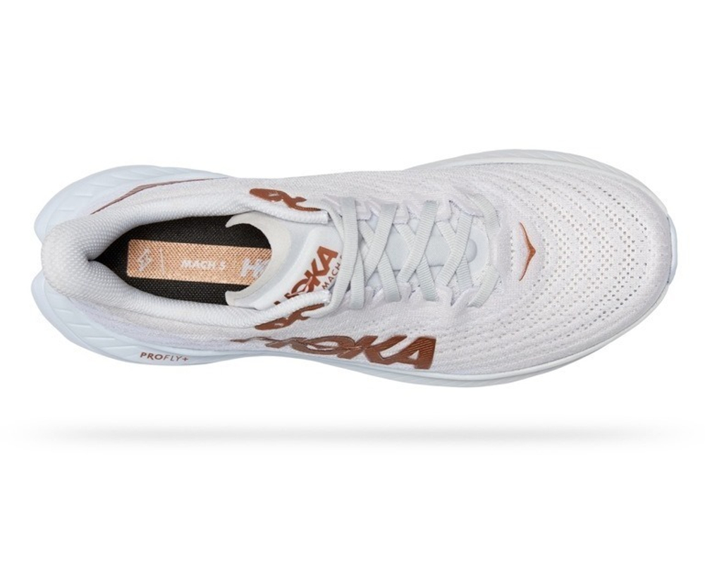 Кроссовки HOKA MACH 5 White Copper арт. 1127893WCPP, белый, муж.