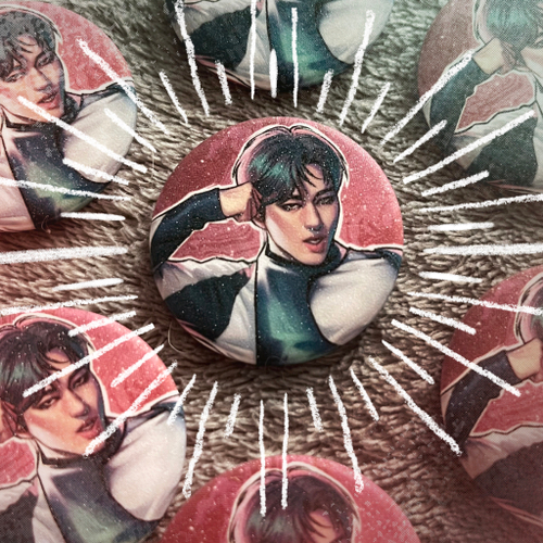 Значок / shark / STRAY KIDS / Чанбин