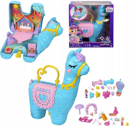 Фигурка Mattel Polly Pocket Игровой набор LAMA SET пижамная вечеринка HHX74