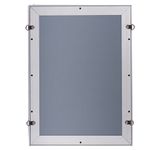 Рамка настенная для рекламы, А4 (210х297 мм), алюминиевый профиль, прижимные стороны, BRAUBERG, 232203