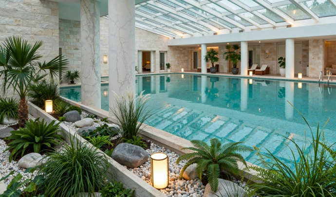 Комплексные композиции - камни и растения