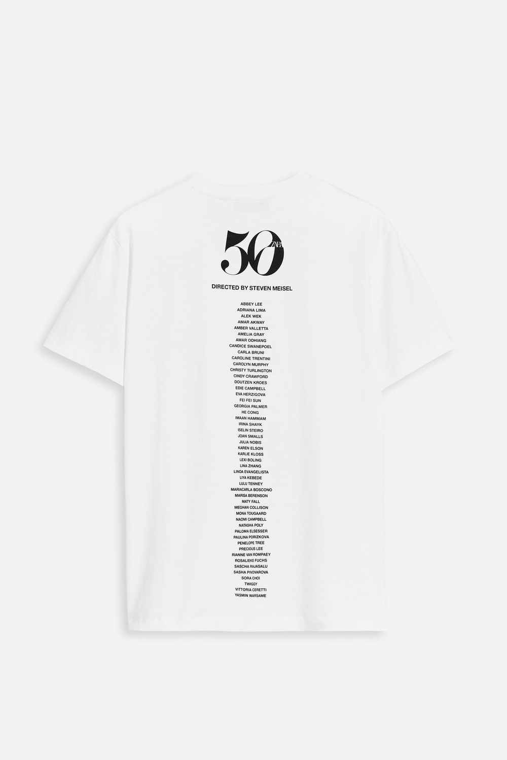 ZARA ФУТБОЛКА С ФОТОПРИНТОМ STEVEN MEISEL — 50TH ANNIVERSARY, БЕЛЫЙ