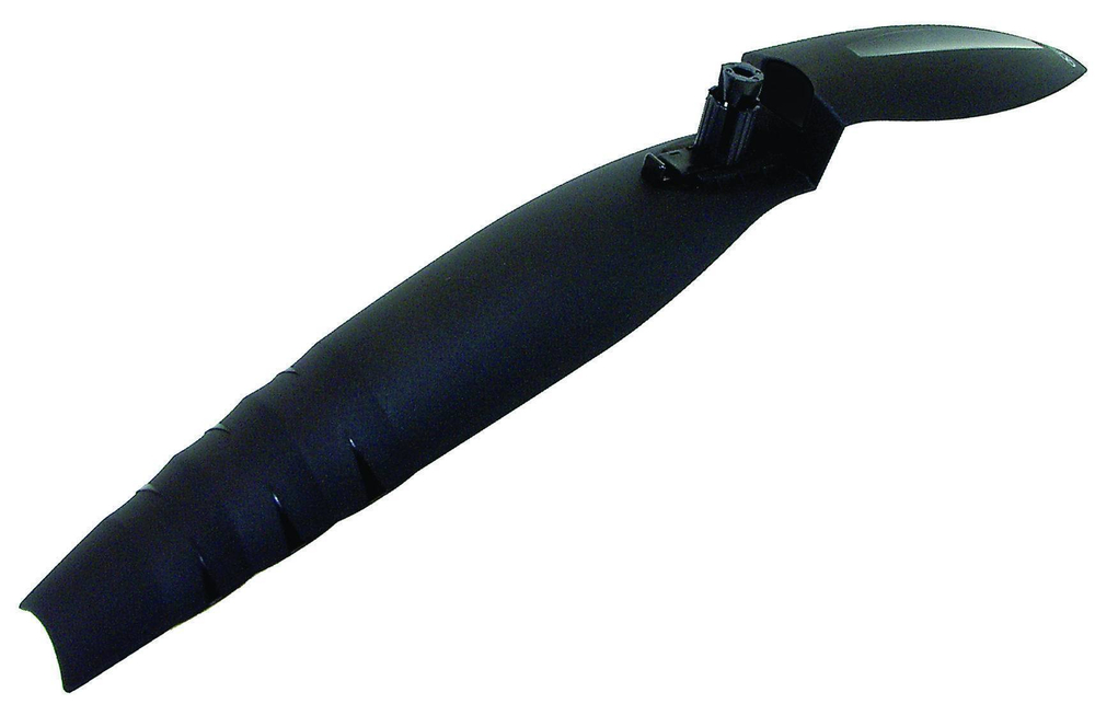 Крыло пластик 20-28" передний в трубу вилки б/съемное для подвесов (20) черное M-WAVE