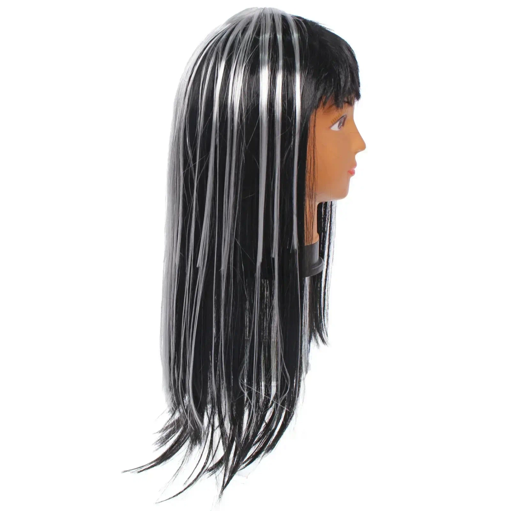 Парик карнавальный «Загадочный вечер», Черно-белый