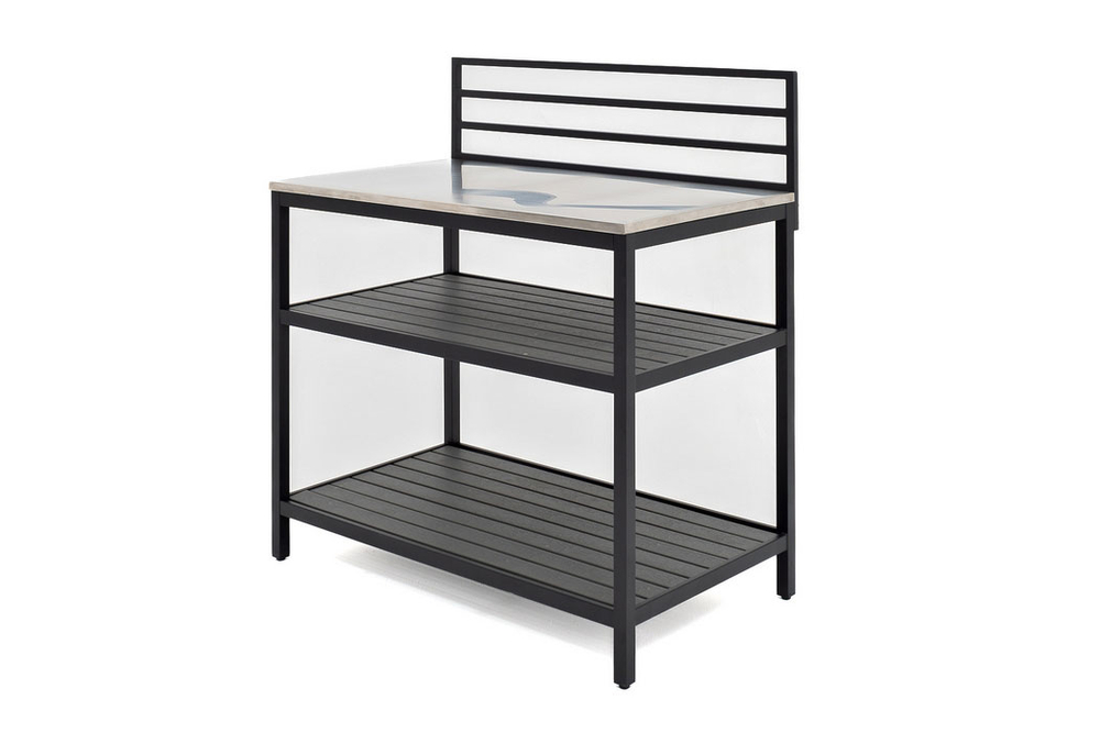 Модуль уличной кухни из алюминия БЕЙС (консоль открытая)