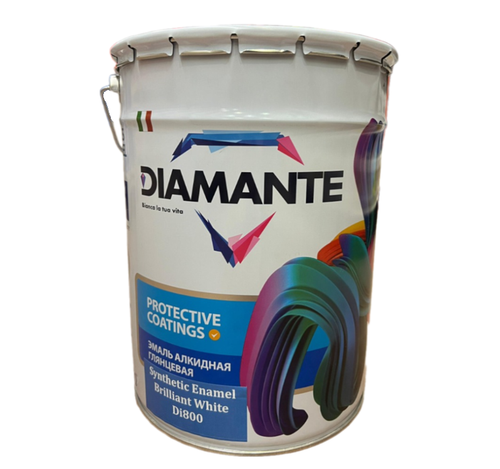 ЭМАЛЬ DIAMANTE АЛКИДНАЯ ГЛЯНЦЕВАЯ DI800 WHITE/БЕЛЫЙ 19Л