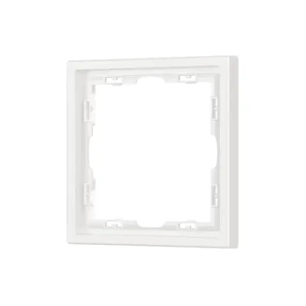 Рамка пластиковая FRM-NOBE-SFPL-1-WH (Arlight, Белый кварц) 054211