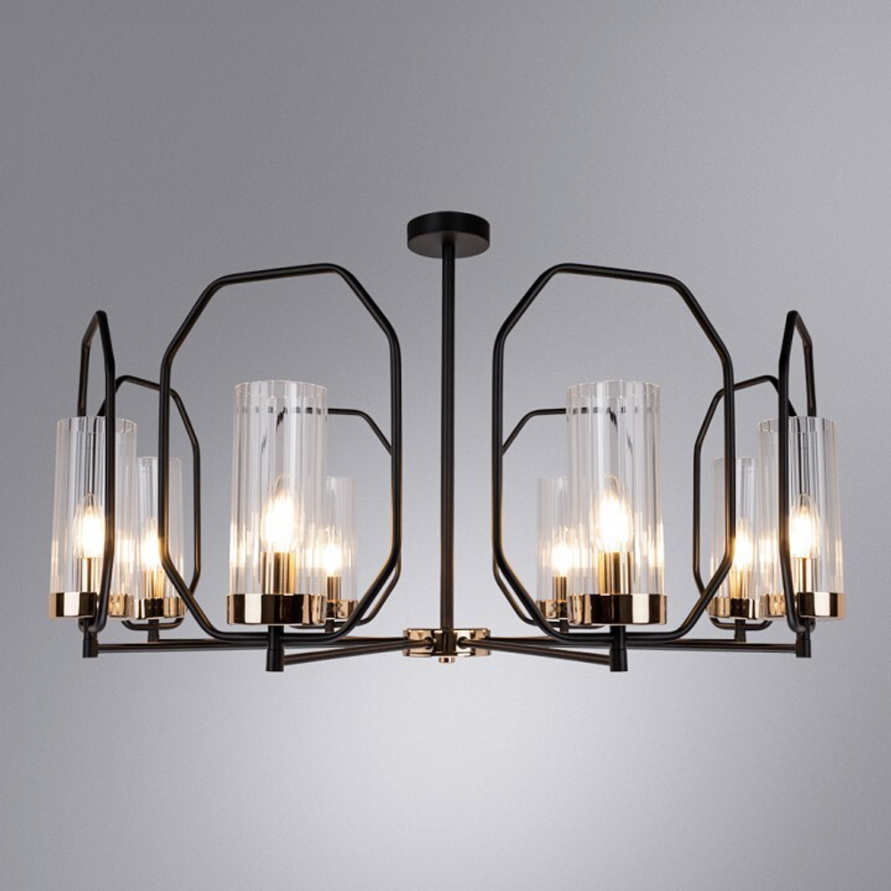 Люстра на штанге Arte Lamp A7004PL-8BK