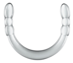 Прозрачный двухголовый фаллоимитатор Double Digger Dong - 45 см. (Цвет: прозрачный)