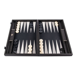 Нарды BACKGAMMON Нарды с боковыми стойками Manopoulos Черный / Белый / Серый