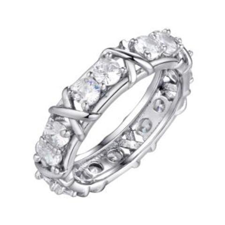 Кольцо из серебра с фианитами