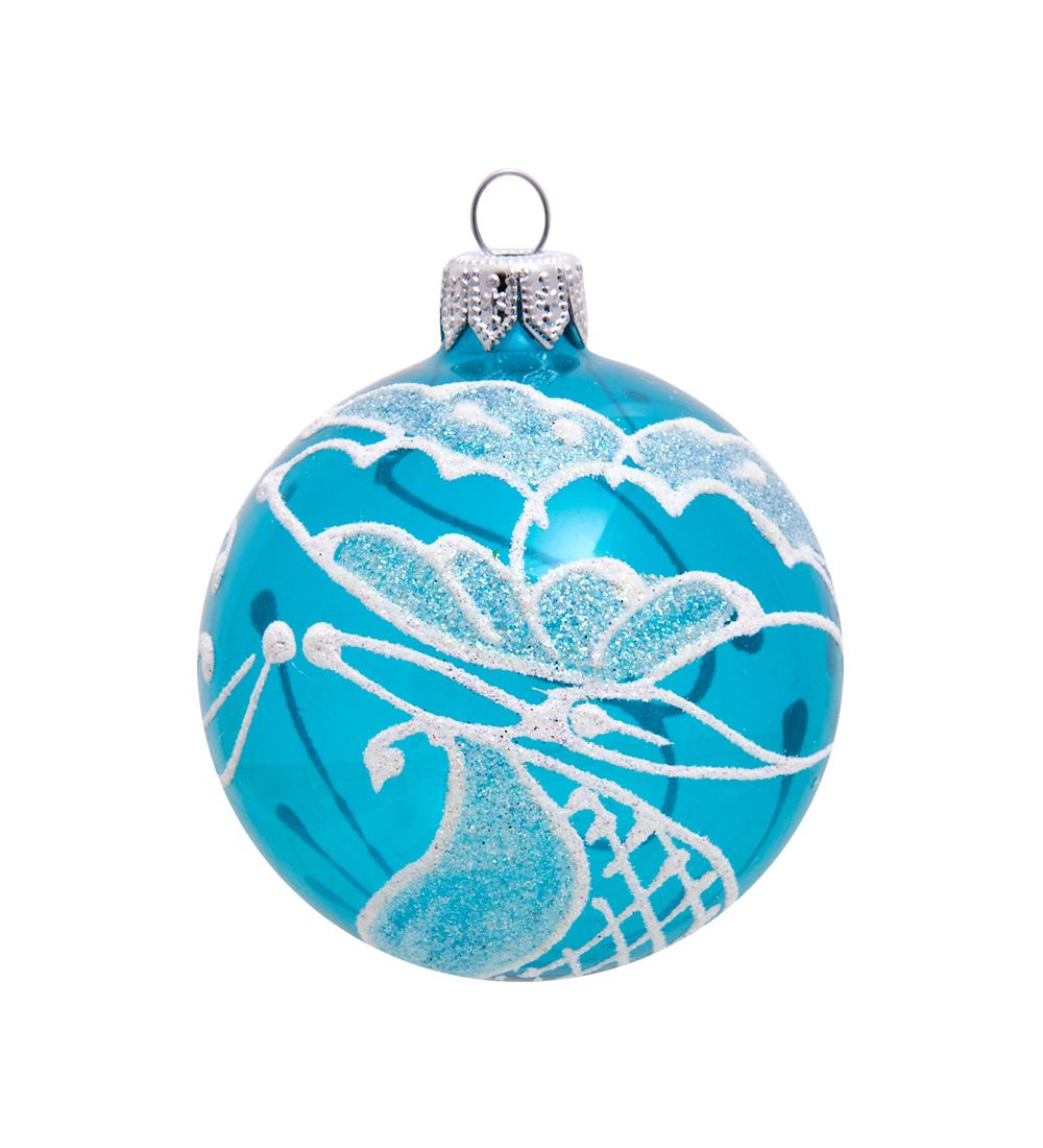 Элита НФШ-1228/1 Ел.украшение Шар «Белая бабочка» 60 мм