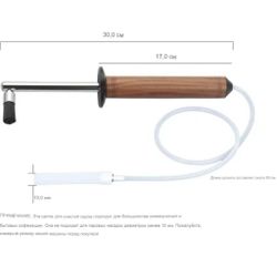 Кисточка щетка паровая для чистки кофейного оборудования 29 см дерев. ручка P.L.- Barbossa