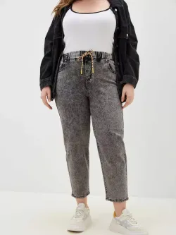 Джинсы на резинке больших размеров
