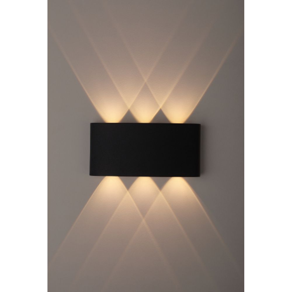 WL12 BK Подсветка ЭРА Декоративная подсветка светодиодная ЭРА 6*1Вт IP 54 черный