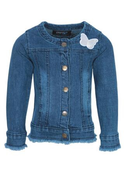 Куртка для девочки ОР625П 104р Джинсовая