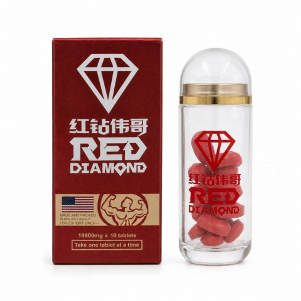 Препарат для повышения потенции Красный бриллиант (Red Diamond) 10 таб.