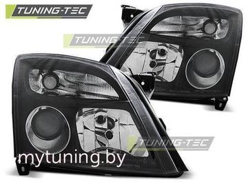 Передние фары Opel Vectra C black