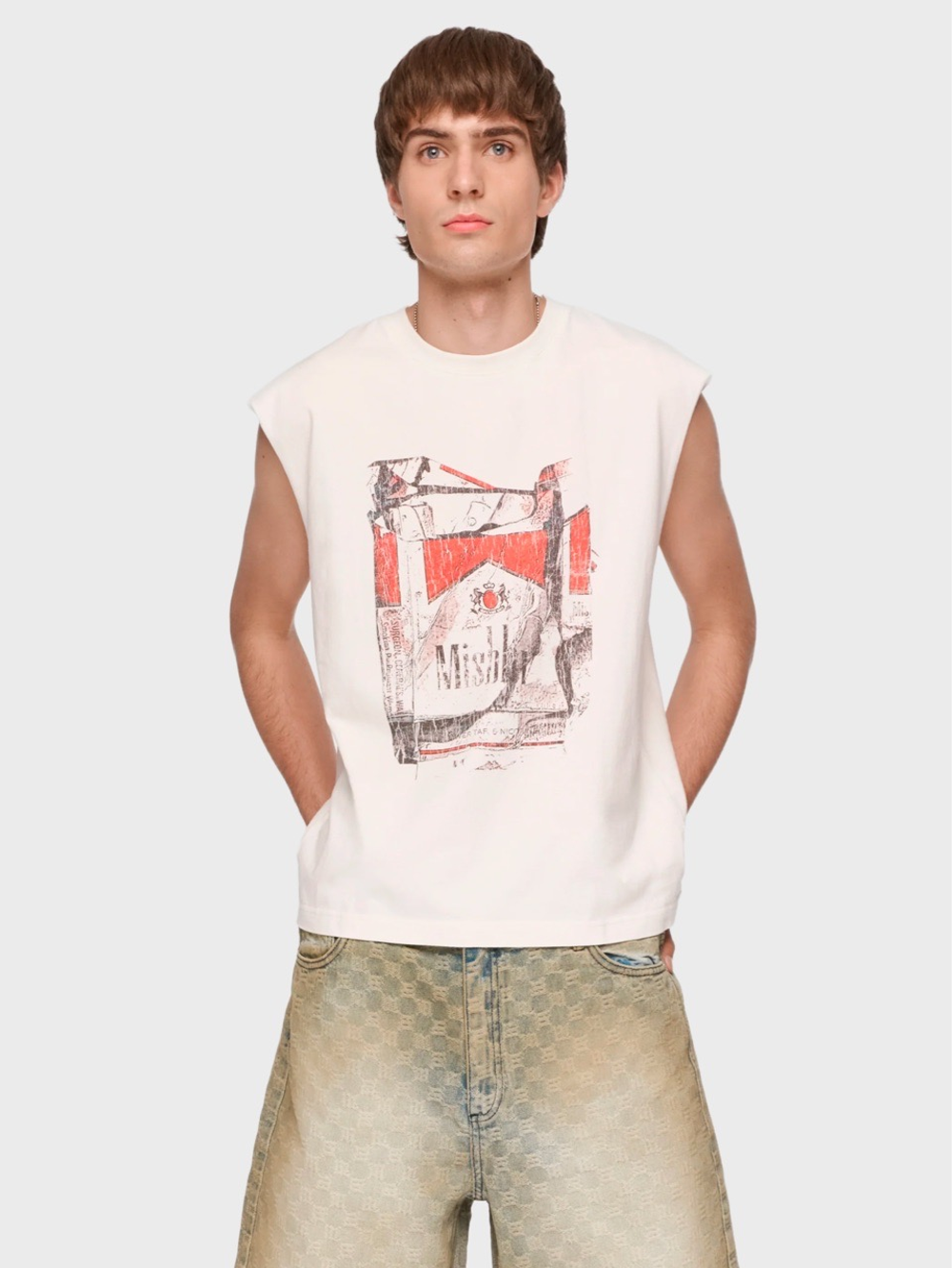 Майка MISBHV Cigarettes Muscle Tank Off White