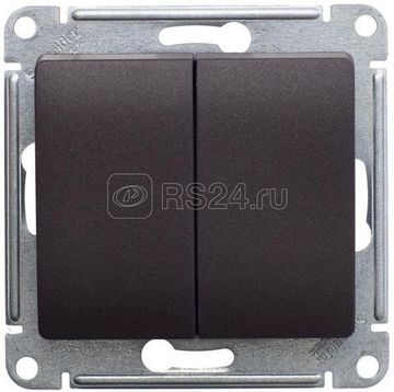 Механизм переключателя 2 кл шоколад Glossa