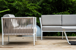 "Касабланка" лаунж-зона плетеная из роупа 5-местная, цвет бежевый