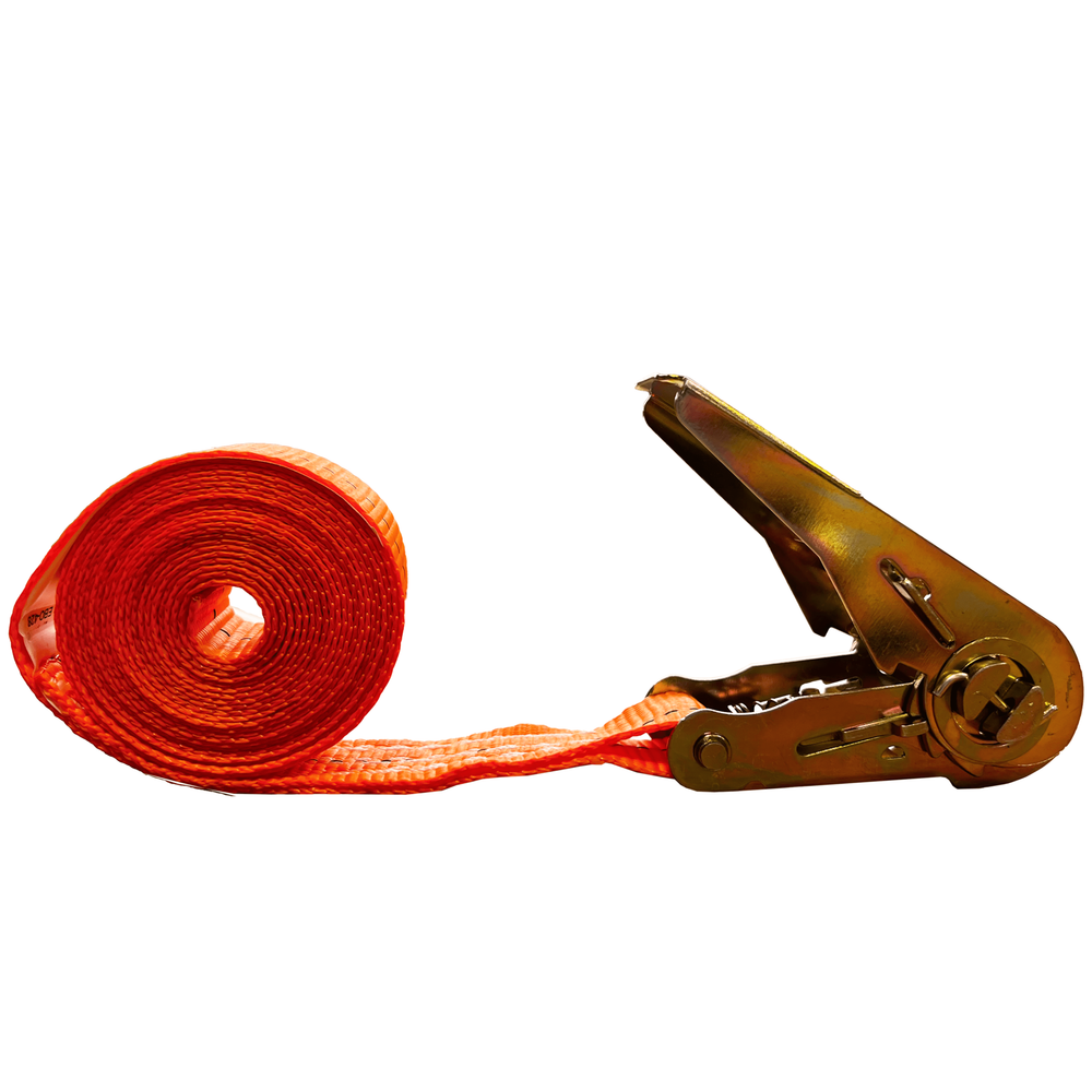 Стяжной кольцевой ремень с храповым механизмом