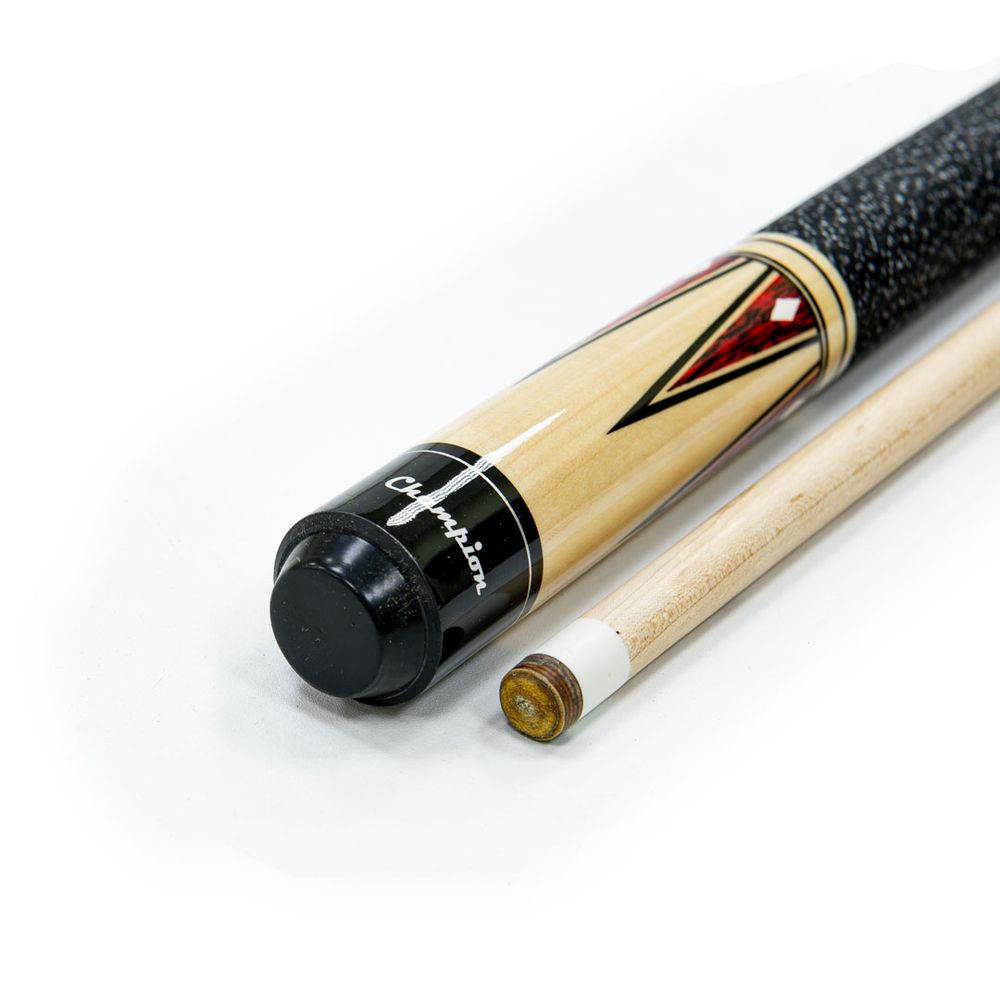 Кий для пула 2-pc "Classic Champion A-6" (черно-натуральный) с оплеткой ирла