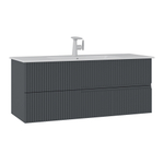 Тумба с раковиной ORKA Moonlight 120 подвесная, антрацит матовый