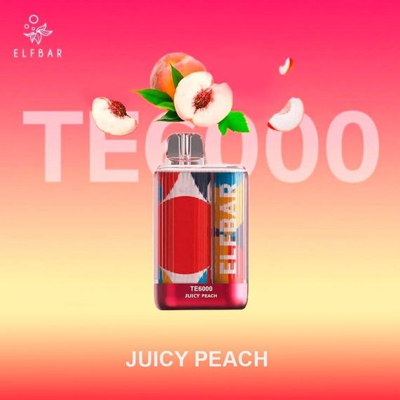 Elf Bar ТЕ6000 - Juicy Peach (5% nic)