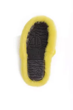 меховые тапочки из овчины