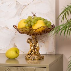Фруктовница-конфетница Эдем Бронза