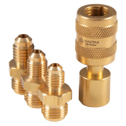 МАСТАК (105-40044) Набор переходников для заправки автокондиционеров Volvo, 4 предмета