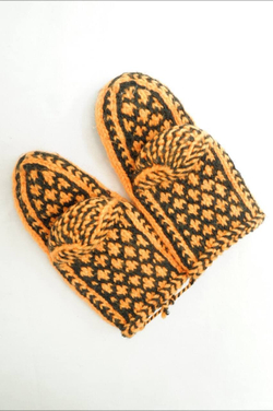 Варежки вязаные на 1 год, новые