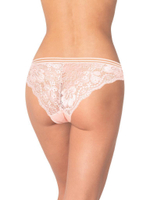 Трусики-бразилиана с ажурной задней частью (Размер: S) (Цвет: белый)