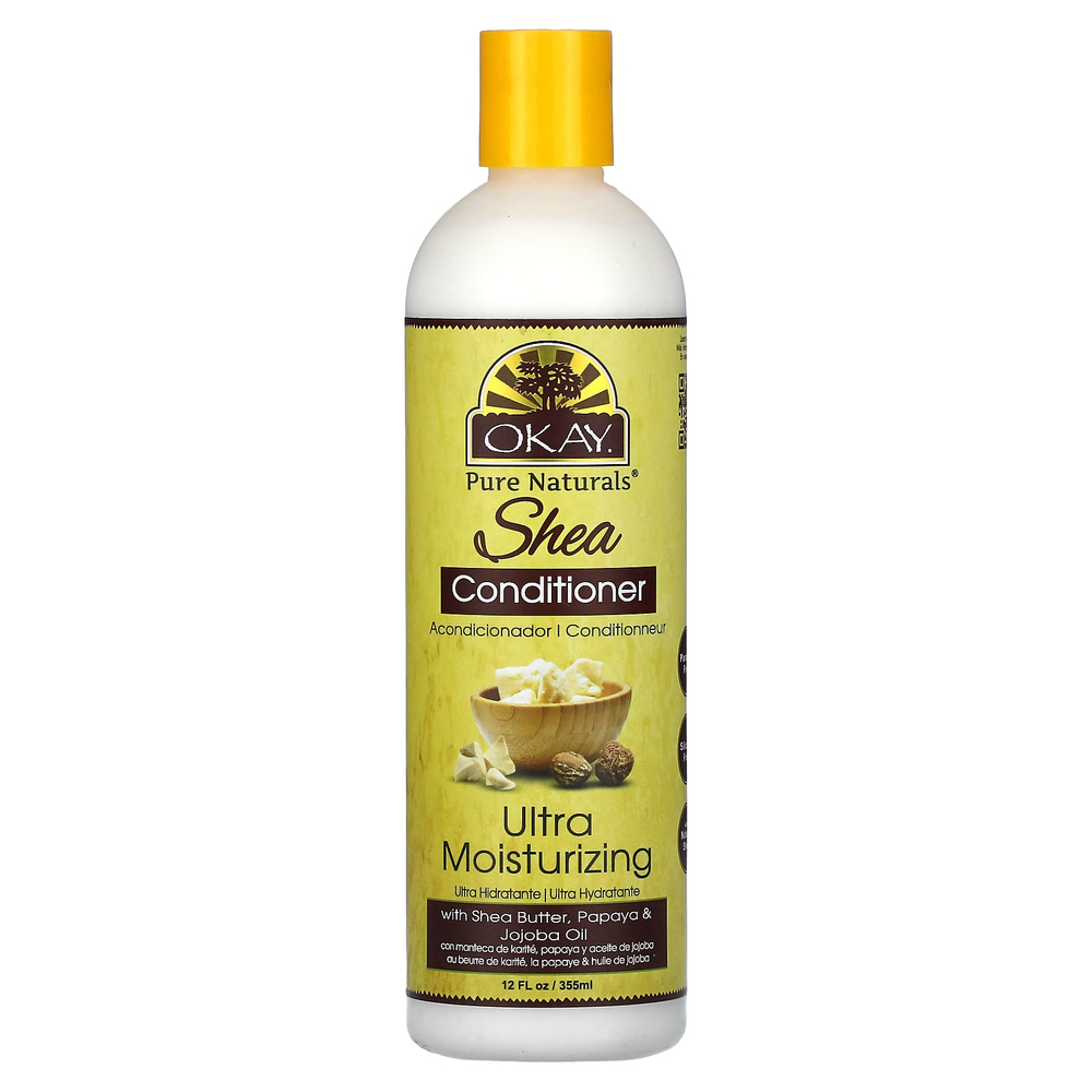 Okay Pure Naturals, Ультраувлажняющий кондиционер с маслом ши, 355 мл (12 жидк. унц.)