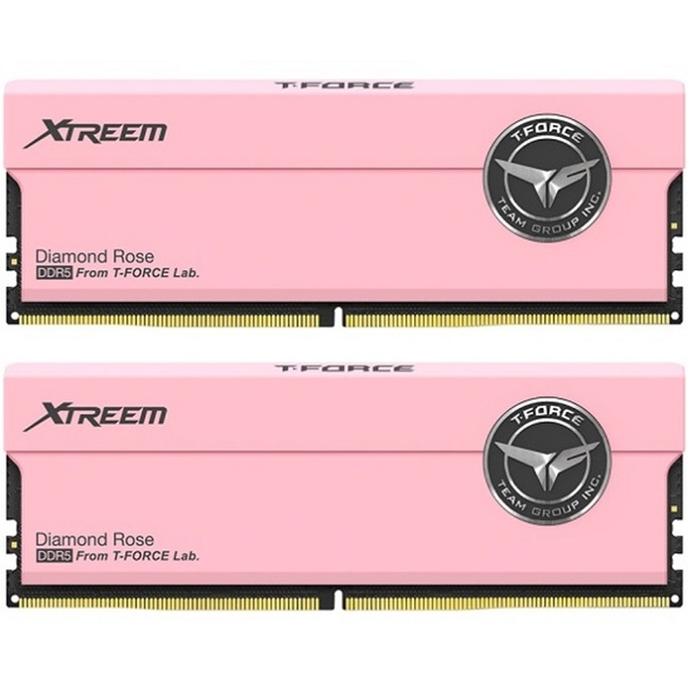 Модуль памяти DIMM DDR5 32Gb, 7600Mhz, 2x16Gb, Team Group T-FORCE Xtreem Pink (FFPD532G7600HC36FDC01)