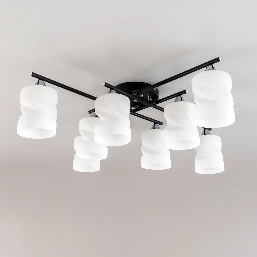 Citilux Нильс CL132185 Люстра потолочная Чёрная