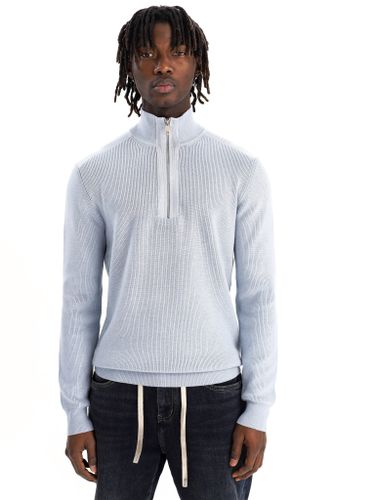 Джемпер с воротником на молнии мужской