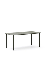 Уличный стол Brai из оцинкованной стали зелёного цвета 180 x 90 см