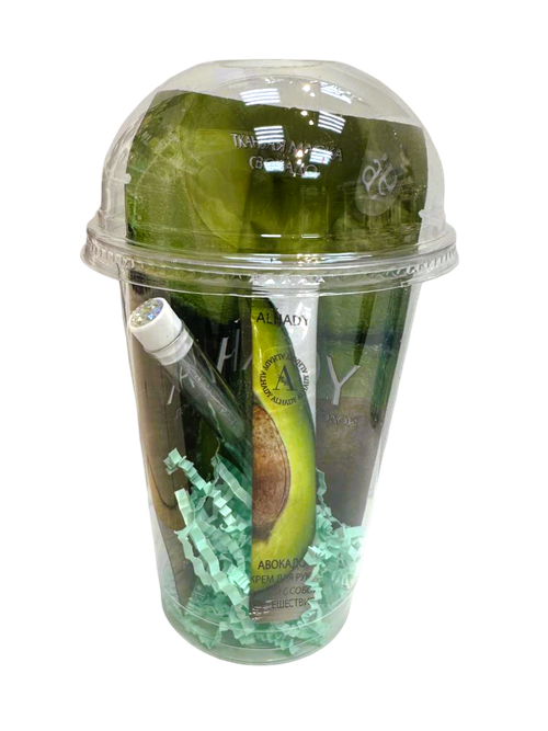 Бьюти-коктейль с щеточкой в колбе (зеленый)